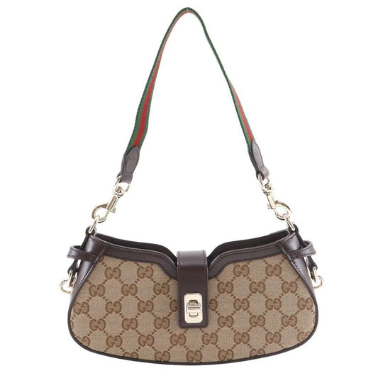Gucci Moonside 786015 GG Canvas Brown Women Shoulder Bag