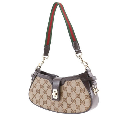 Gucci Moonside 786015 GG Canvas Brown Women Shoulder Bag
