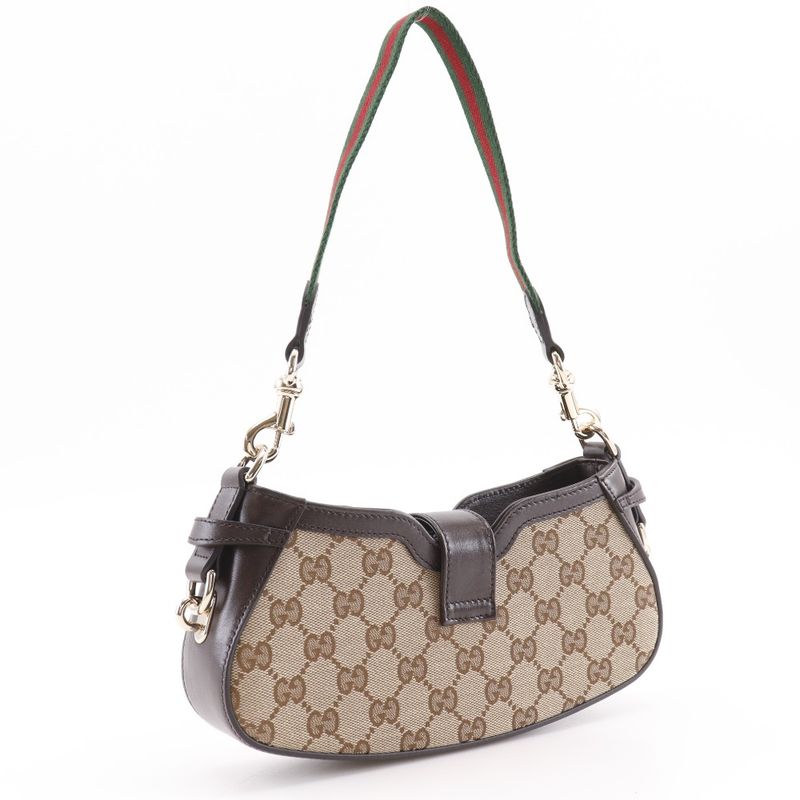 Gucci Moonside 786015 GG Canvas Brown Women Shoulder Bag