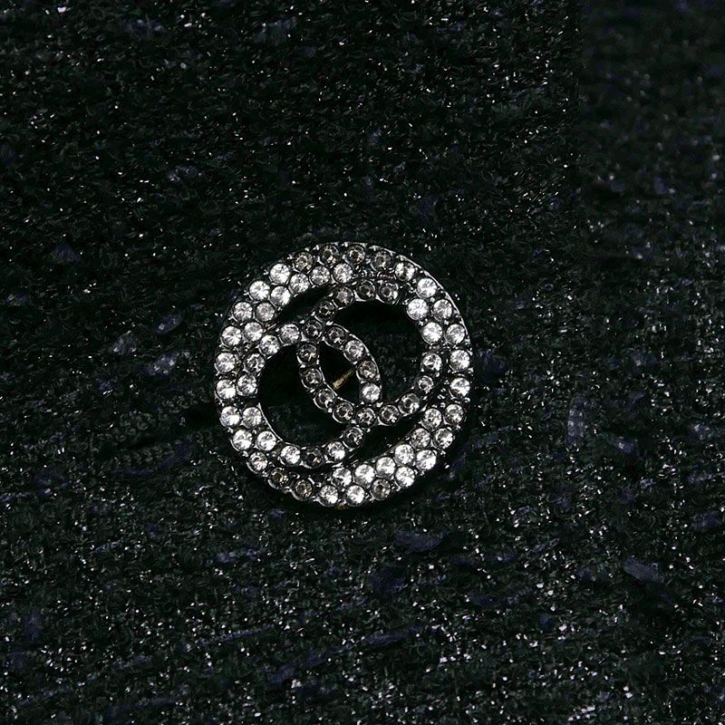 Chanel Tweed Jacket P63287 38 Black Ladies