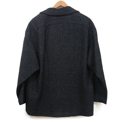 Chanel Tweed Jacket P63287 38 Black Ladies