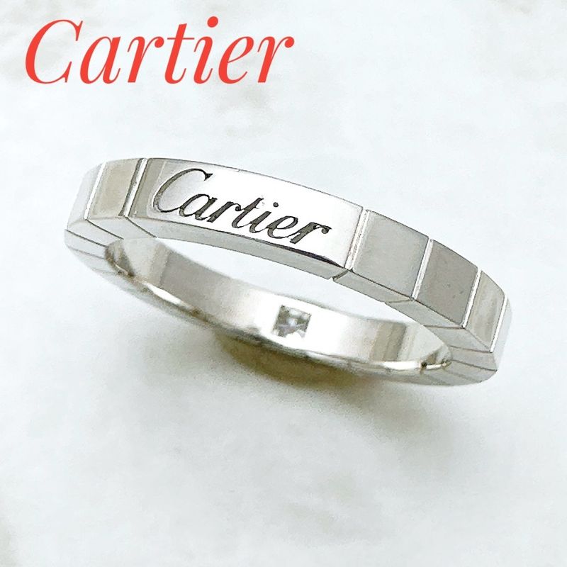 Cartier Lanier Diamond White Gold Ring 54 Approx 14 U