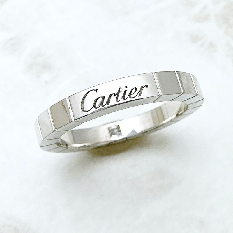 Cartier Lanier Diamond White Gold Ring 54 Approx 14 U