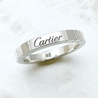 Cartier Lanier Diamond White Gold Ring 54 Approx 14 U