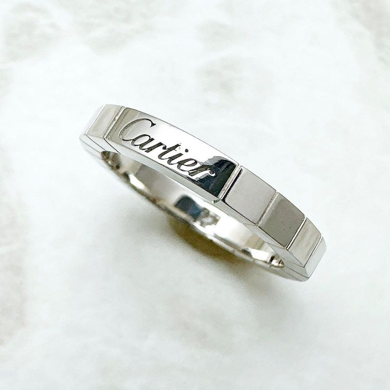 Cartier Lanier Diamond White Gold Ring 54 Approx 14 U
