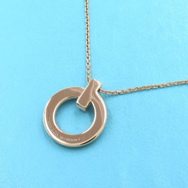 Tiffany & Co T One Circle Necklace / Mini / Pink Sapphire [none Fee Gift