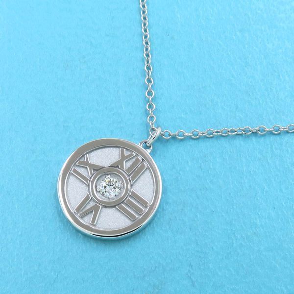 Tiffany & Co Atlas Necklace /1P Diamond [none Fee Gift [grade A