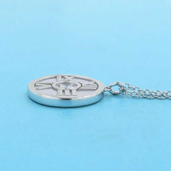 Tiffany & Co Atlas Necklace /1P Diamond [none Fee Gift [grade A