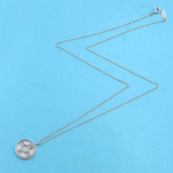 Tiffany & Co Atlas Necklace /1P Diamond [none Fee Gift [grade A