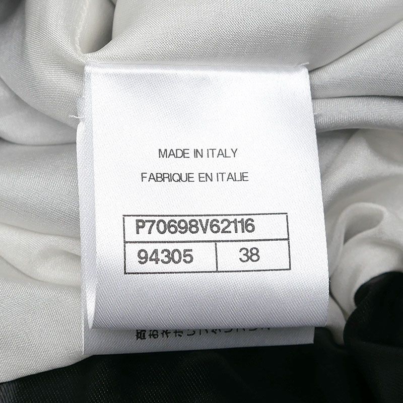 Chanel No.5 Button Blouson 38 Black And White Women