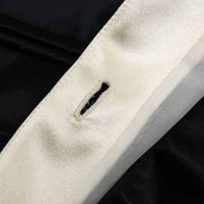 Chanel No.5 Button Blouson 38 Black And White Women