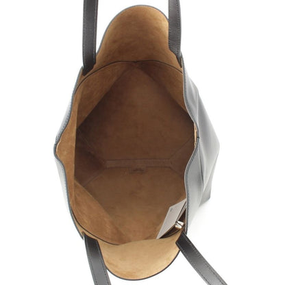 Loewe Puzzle Fold Medium Shiny Calf Foldable Tote Bag Black