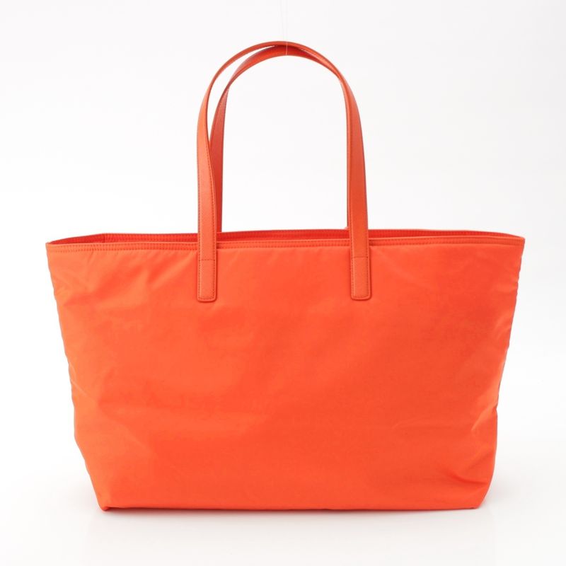 Prada Re-nylon X Saffiano Leather Re-edition Tote Handbag Hand 1bg527 Orange