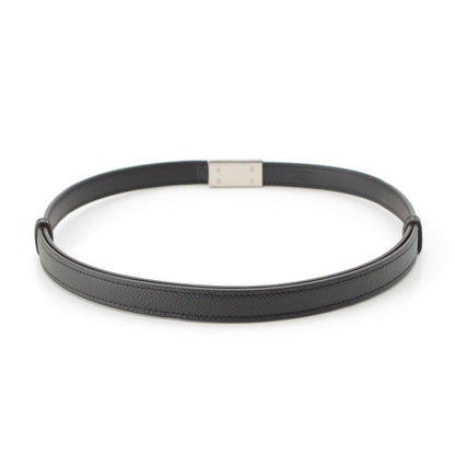 Hermes Epson Leather X Engraved Drag Belt Black