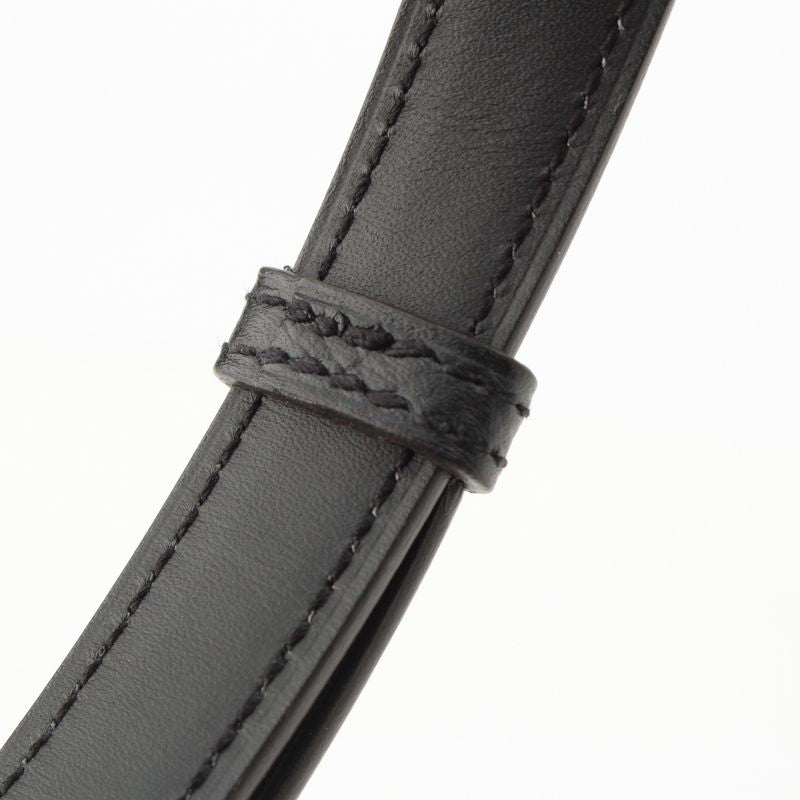 Hermes Epson Leather X Engraved Drag Belt Black