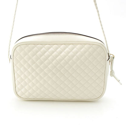Gucci Leather GG Marmont Sherry Line Quilted Shoulder Bag 541051 White