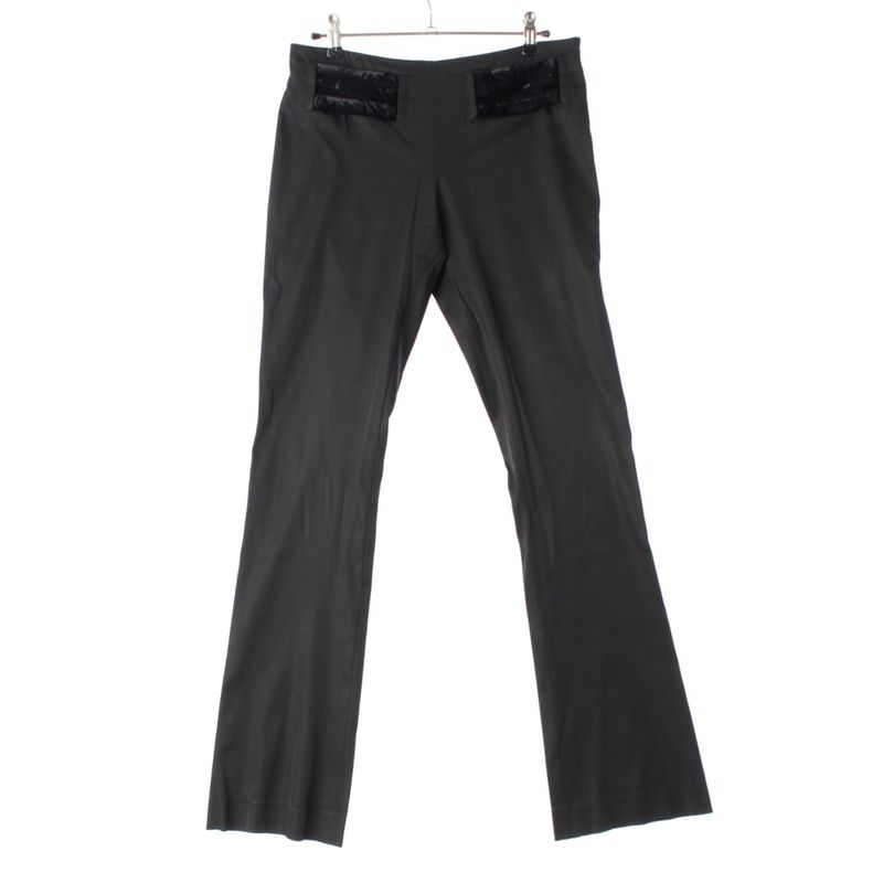 Gucci Tom Ford Period Velour Belt Flared Pants Bottoms Black 40