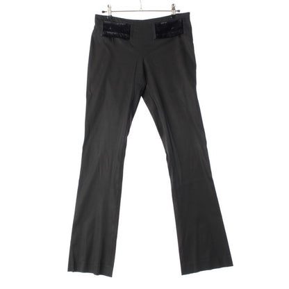Gucci Tom Ford Period Velour Belt Flared Pants Bottoms Black 40