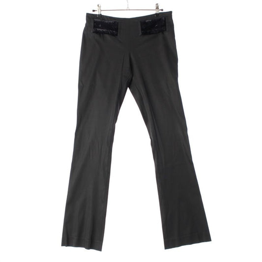 Gucci Tom Ford Period Velour Belt Flared Pants Bottoms Black 40