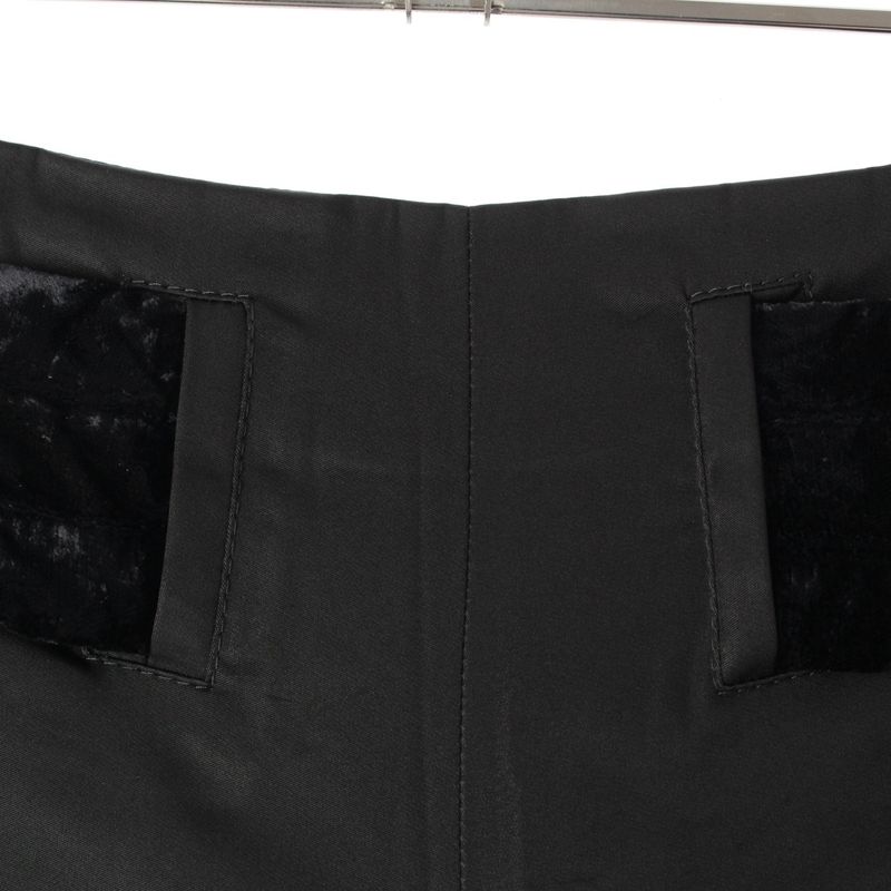 Gucci Tom Ford Period Velour Belt Flared Pants Bottoms Black 40