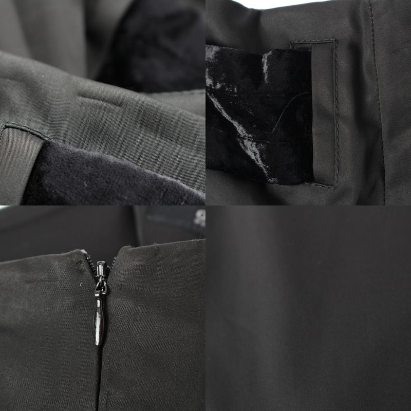 Gucci Tom Ford Period Velour Belt Flared Pants Bottoms Black 40