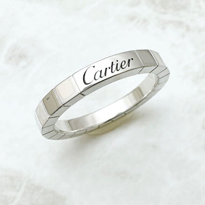 Cartier Lanier White Gold  Ring 57  Band
