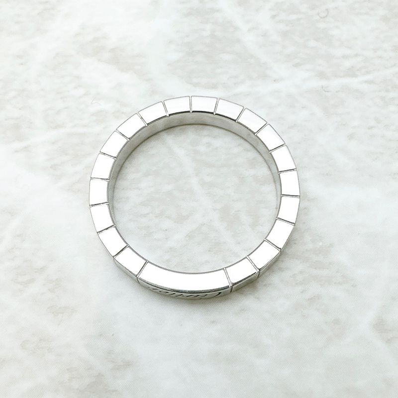 Cartier Lanier White Gold  Ring 57  Band