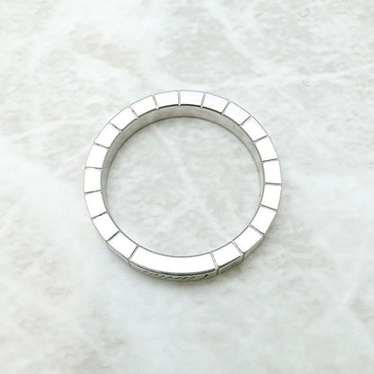 Cartier Lanier White Gold  Ring 57  Band