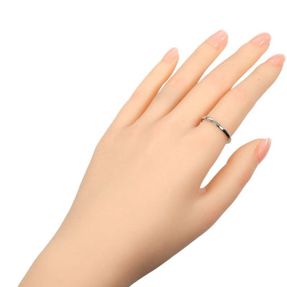 Cartier Ballerina Curve Pt950platinum #16.5 Mens 3.6g Ring