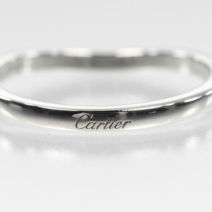 Cartier Ballerina Curve Pt950platinum #16.5 Mens 3.6g Ring