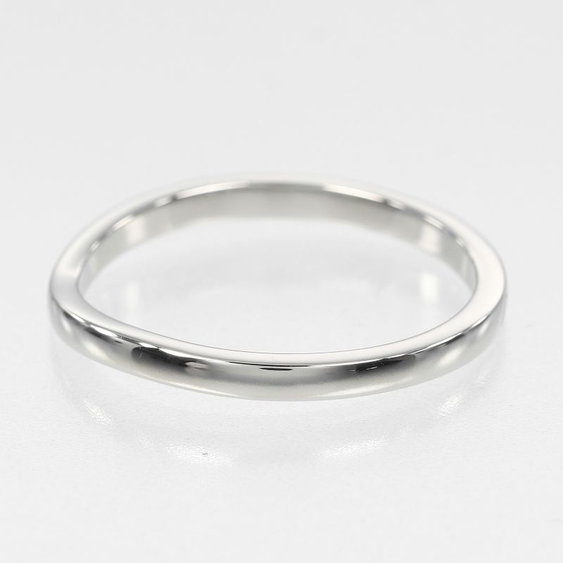 Cartier Ballerina Curve Pt950platinum #16.5 Mens 3.6g Ring