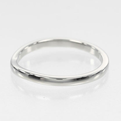 Cartier Ballerina Curve Pt950platinum #16.5 Mens 3.6g Ring
