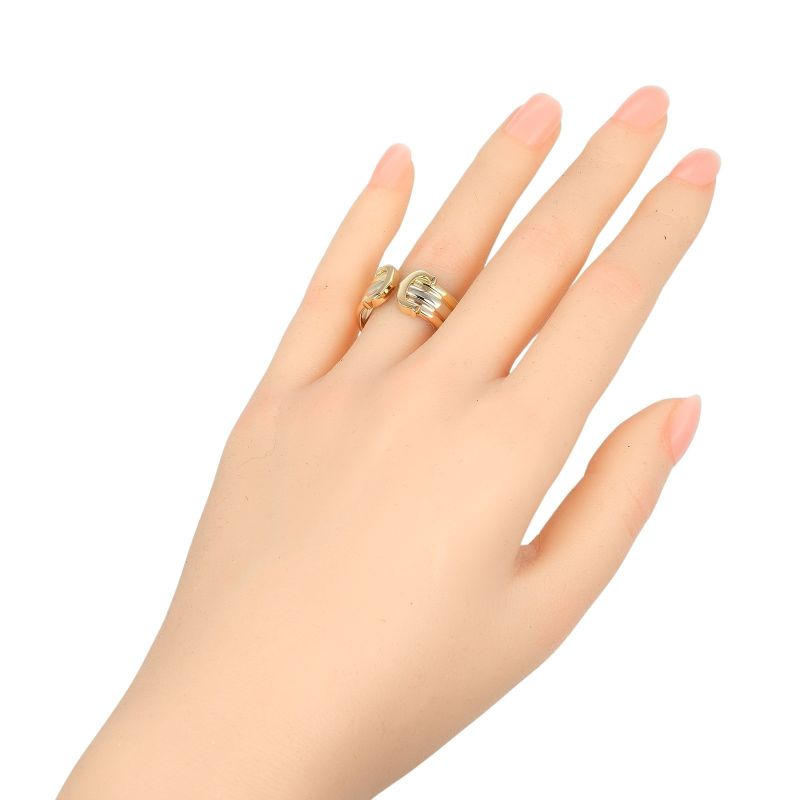 Cartier 2C LM 18K Gold (yg×pg×wg) 15.5 Ladies 7g Ring
