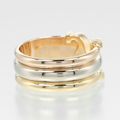 Cartier 2C LM 18K Gold (yg×pg×wg) 15.5 Ladies 7g Ring