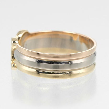 Cartier 2C 18K Gold (yg×pg×wg) No 11 Ladies 3.6g Ring