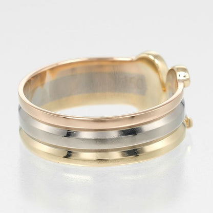 Cartier 2C 18K Gold (yg×pg×wg) No 11 Ladies 3.6g Ring