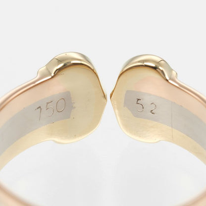 Cartier 2C 18K Gold (yg×pg×wg) No 11 Ladies 3.6g Ring