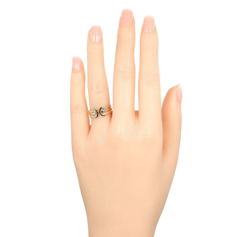 Cartier 2C 18K Gold (yg×pg×wg) No 11 Ladies 3.6g Ring