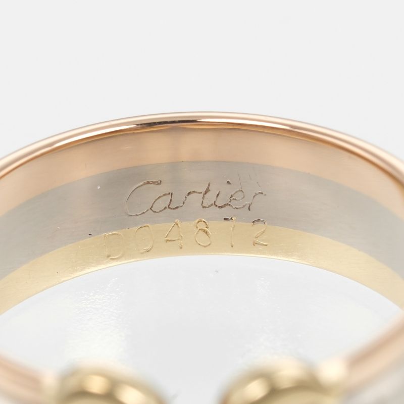 Cartier 2C 18K Gold (yg×pg×wg) No 11 Ladies 3.6g Ring