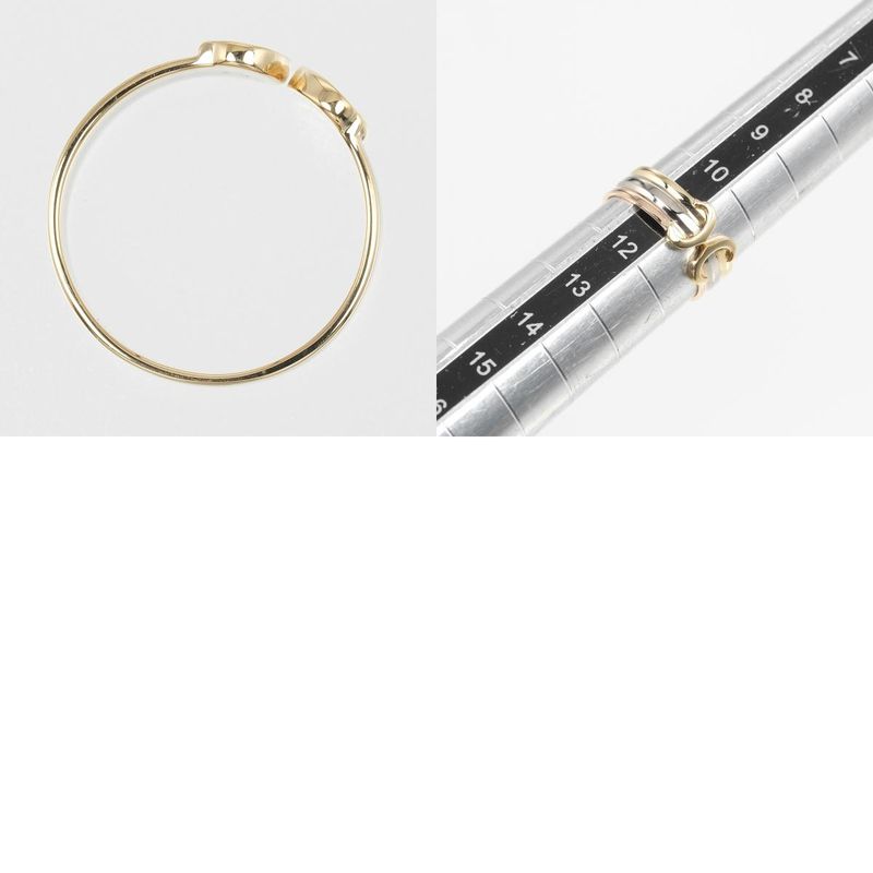 Cartier 2C 18K Gold (yg×pg×wg) No 11 Ladies 3.6g Ring