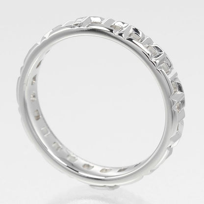 Tiffany & Co T True Narrow 18K White Gold #10 Ladies 3.2g Ring