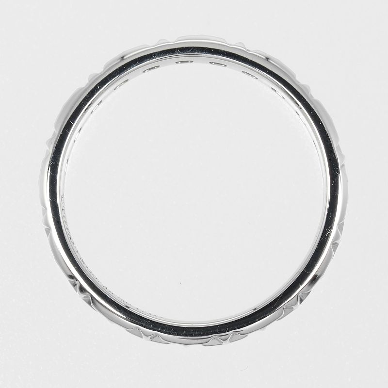 Tiffany & Co T True Narrow 18K White Gold #10 Ladies 3.2g Ring