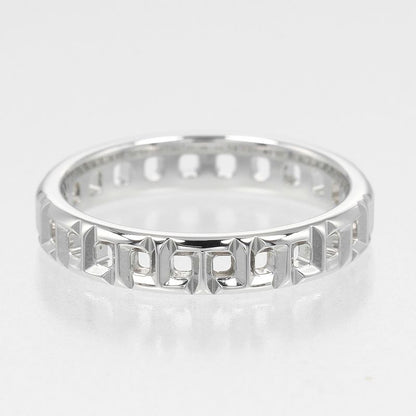 Tiffany & Co T True Narrow 18K White Gold #10 Ladies 3.2g Ring