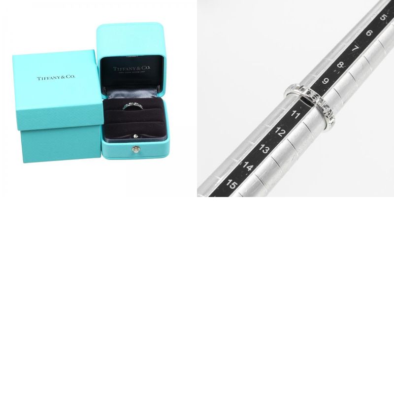 Tiffany & Co T True Narrow 18K White Gold #10 Ladies 3.2g Ring