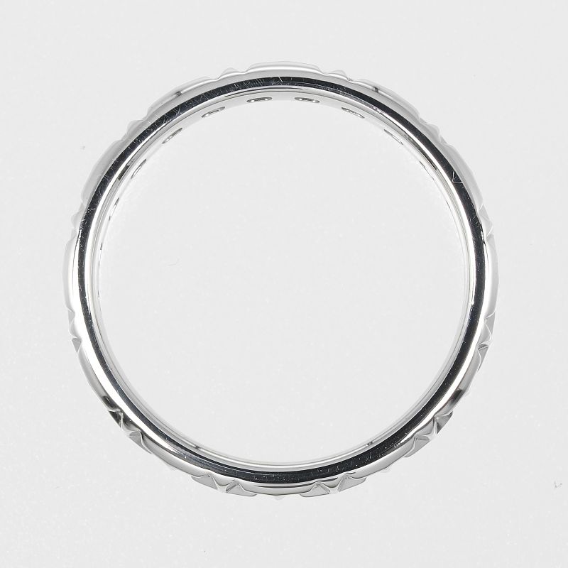 Tiffany & Co T True Narrow 18K White Gold #10 Ladies 3.2g Ring