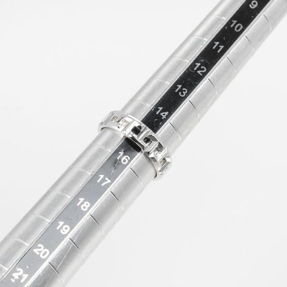 Tiffany & Co T True Wide 5.5mm (0.22in) Band 18kwhite Gold #15 Ladies 5.2g Ring