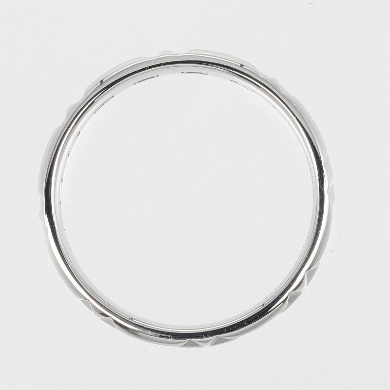 Tiffany & Co T True Wide 5.5mm (0.22in) Band 18kwhite Gold #15 Ladies 5.2g Ring