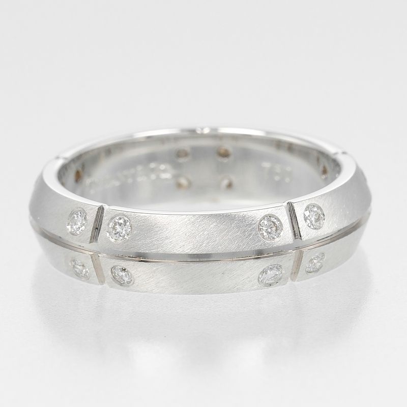 Tiffany & Co Streamerica 18kwhite Gold And Diamonds #11.5 Ladies 5.7g Ring