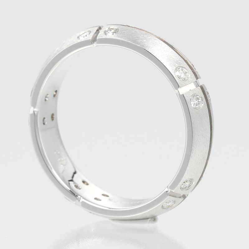 Tiffany & Co Streamerica 18kwhite Gold And Diamonds #11.5 Ladies 5.7g Ring