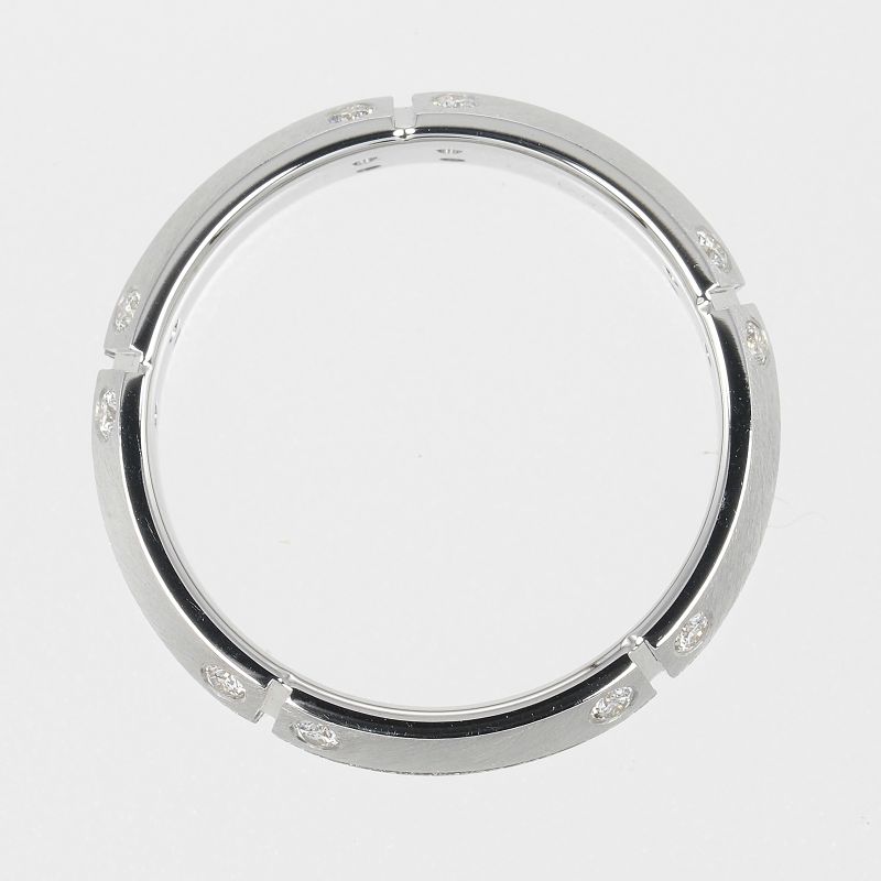 Tiffany & Co Streamerica 18kwhite Gold And Diamonds #11.5 Ladies 5.7g Ring